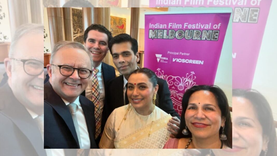 File image: Rani Mukherji with Prime Minister Anthony Albanese (Source: X)
