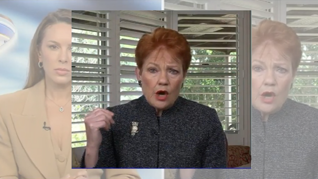 Image: One Nation leader Pauline Hanson (Source: Screenshot X)