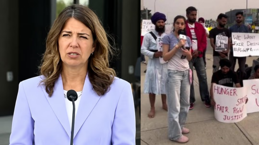 Image: Alberta Premier Danielle Smith has told international students whose visas expire without permanent residency that they “need to go home” (Source: x)