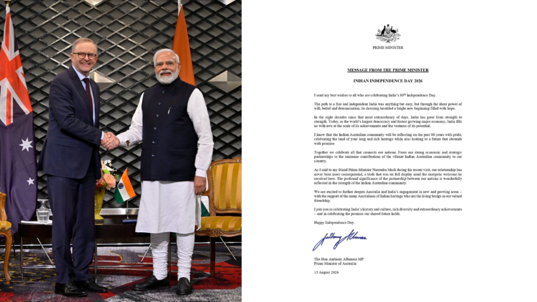 Image: Prime Minister Anthony Albanese with India's Prime Minister Narendra Modi (Source: X)