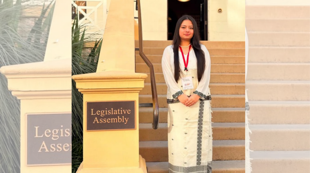Nandini Ishvi O. Sangma, a student of Political Science at Don Bosco College; Image Source: Supplied Nandini Ishvi O. Sangma, a student of Political Science at Don Bosco College; Image Source: Supplied