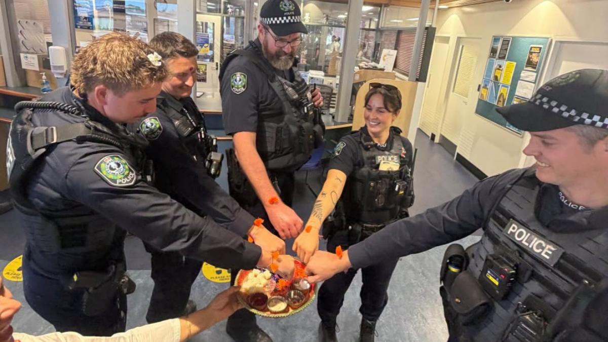 South Australia Police celebrates Raksha Bandhan as Hindu community honours those who protect and serve