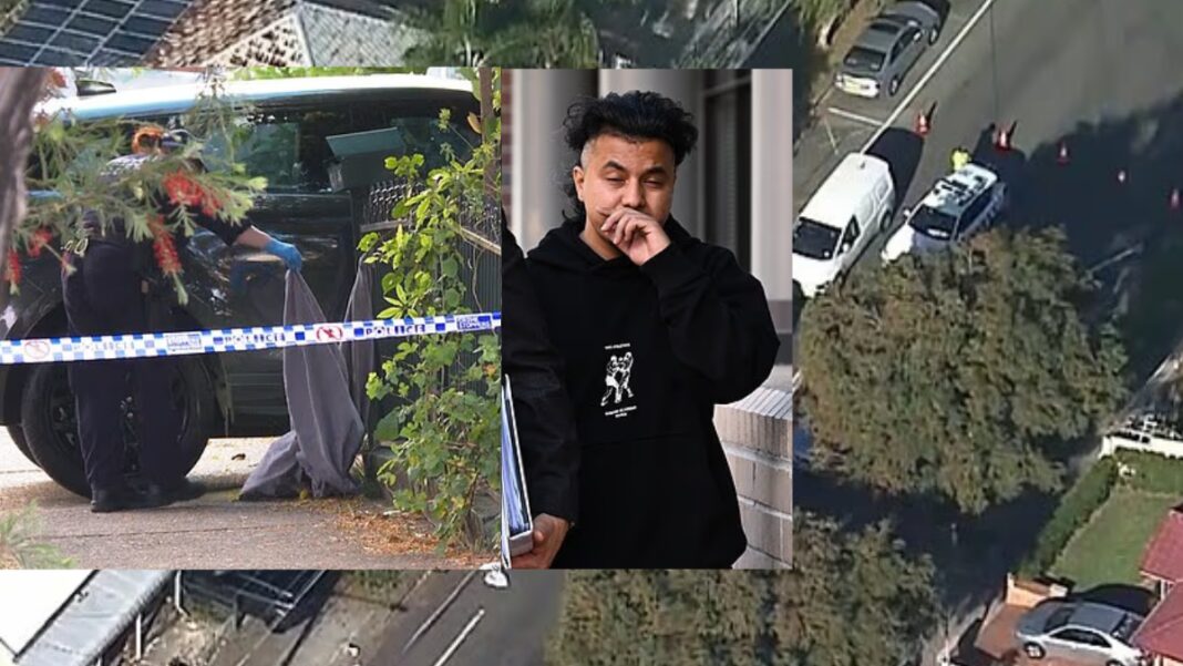 Image: 27-year-old Sandip Adhikari charged after three-year-old dies in Auburn driveway (Source: Daily Mail screenshots)