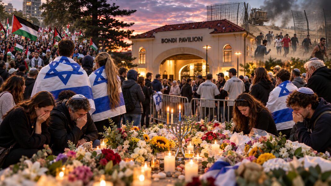 Bondi Pavilion Memorial at Dusk