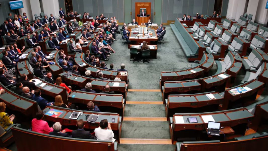 Image: Australian Parliament (Source: ABC News screenshot)