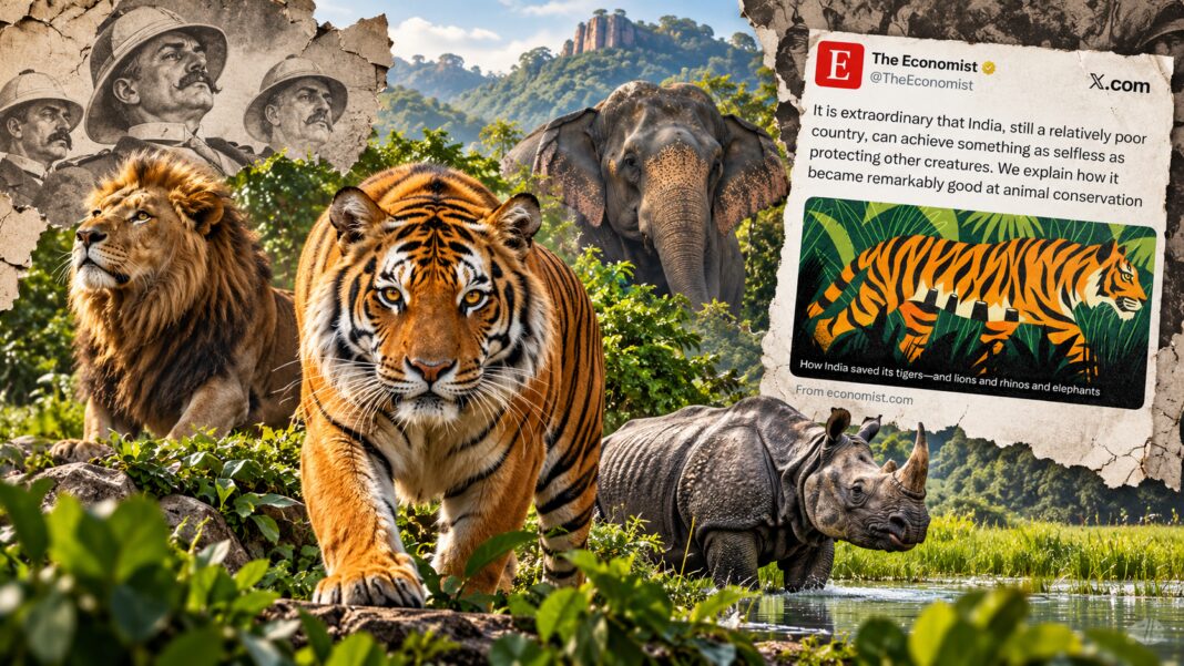 India’s Wildlife Triumph Collage; Image Source: The Australia Today
